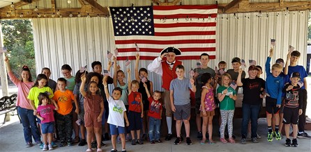 Sandhills Chapter Compatriot Rod Herbig conducts US Flag Etiquette Class